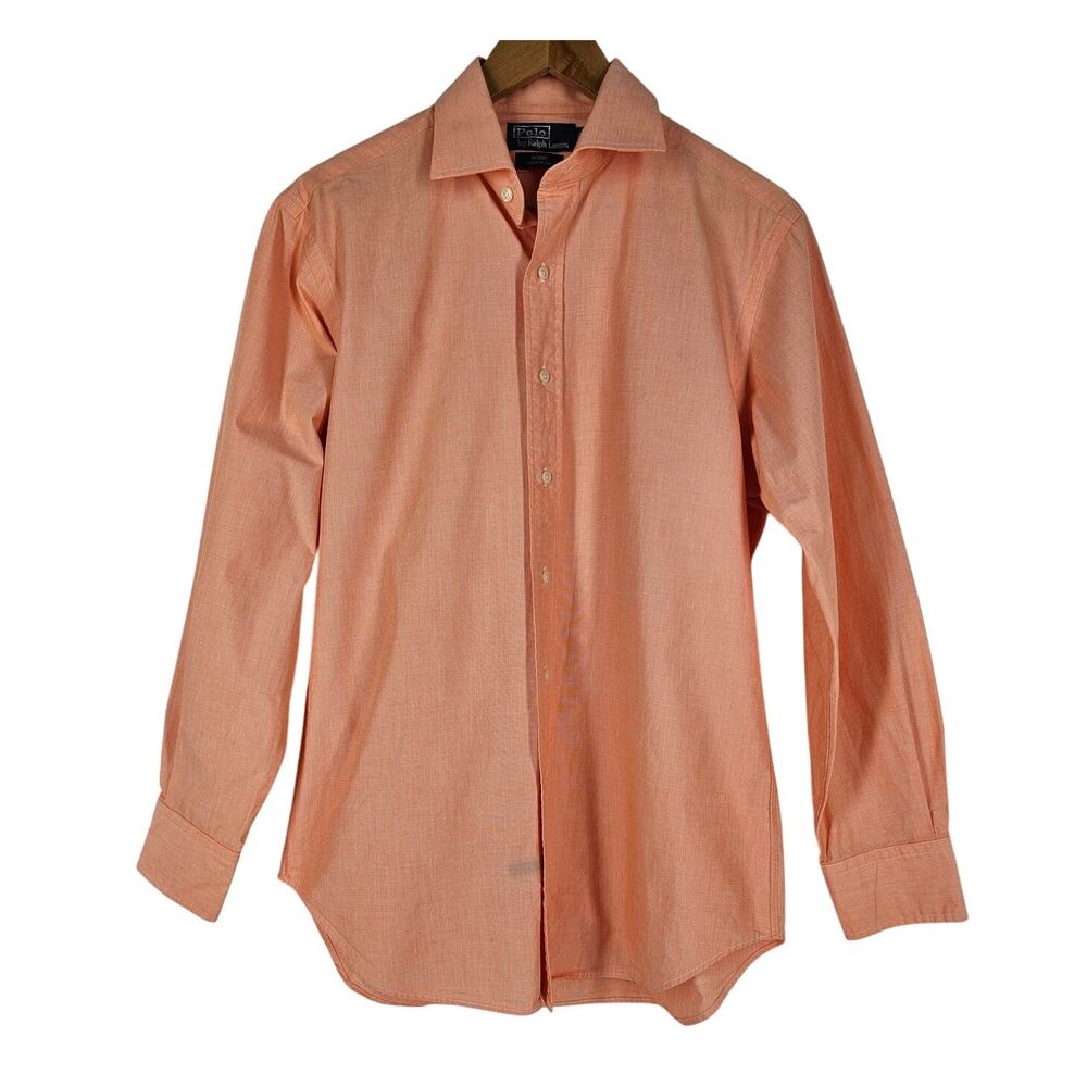 POLO BY RALPH LAUREN REGENT CLASSIC FIT SALMON DRESS SHIRT MEN'S SIZE 15½ 32/33